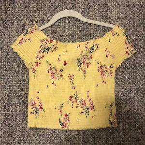 off the shoulder crop top